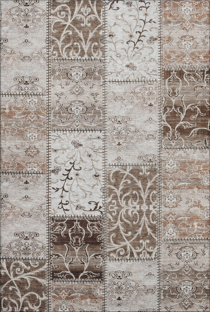 Piper Looms Mayfield Panel AMF566 Beige Machine Washable Area Rug main image