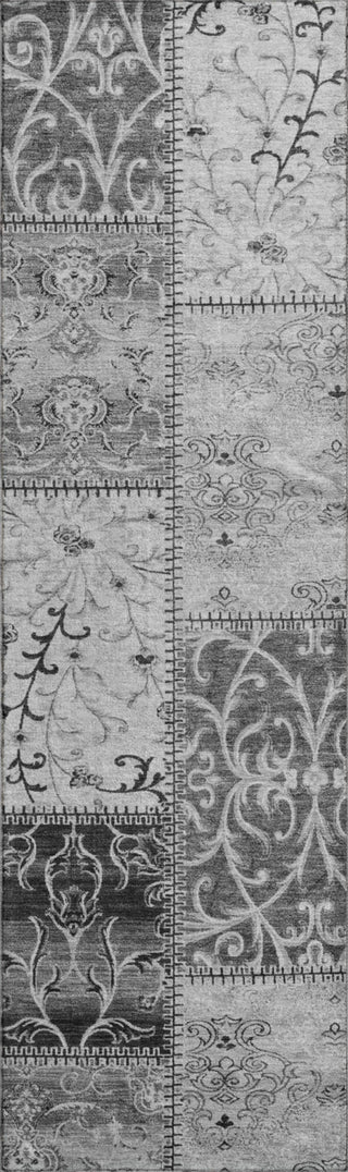 Piper Looms Mayfield Panel AMF566 Gray Machine Washable Area Rug Runner Main Image