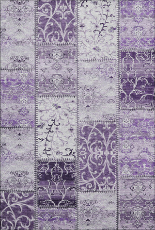 Piper Looms Mayfield Panel AMF566 Purple Machine Washable Area Rug main image