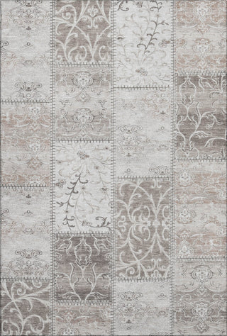 Piper Looms Mayfield Panel AMF566 Taupe Machine Washable Area Rug main image