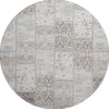 Piper Looms Mayfield Panel AMF566 Taupe Machine Washable Area Rug Round Main Image