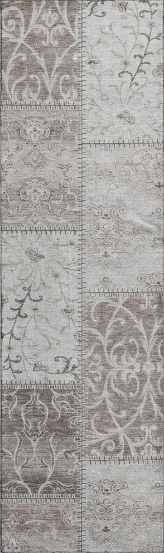 Piper Looms Mayfield Panel AMF566 Taupe Machine Washable Area Rug Runner Main Image