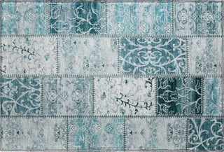 Piper Looms Mayfield Panel AMF566 Teal Machine Washable Area Rug Scatter Main Image