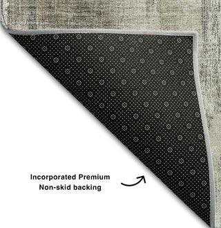 Piper Looms Mayfield Casual AMF567 Taupe Machine Washable Area Rug Backing Image