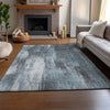 Piper Looms Mayfield Casual AMF567 Teal Machine Washable Area Rug Lifestyle Image Feature