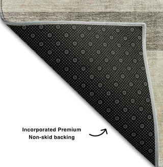 Piper Looms Mayfield Casual AMF568 Brown Machine Washable Area Rug Backing Image