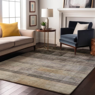 Piper Looms Mayfield Casual AMF568 Brown Machine Washable Area Rug Lifestyle Image Feature