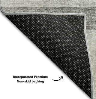 Piper Looms Mayfield Casual AMF568 Gray Machine Washable Area Rug Backing Image