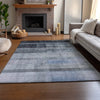 Piper Looms Mayfield Casual AMF568 Navy Machine Washable Area Rug Lifestyle Image Feature