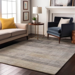 Piper Looms Mayfield Casual AMF568 Taupe Machine Washable Area Rug Lifestyle Image Feature