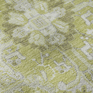 Piper Looms Mayfield Oriental AMF570 Aloe Machine Washable Area Rug Swatch Image