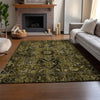 Piper Looms Mayfield Oriental AMF570 Brown Machine Washable Area Rug Lifestyle Image Feature