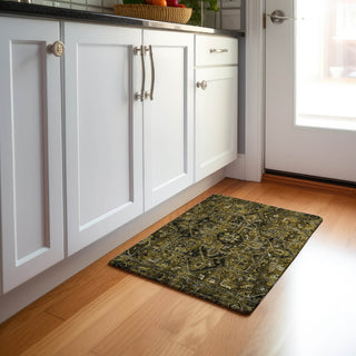 Piper Looms Mayfield Oriental AMF570 Brown Machine Washable Area Rug Scatter Lifestyle Image Feature