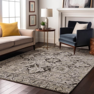Piper Looms Mayfield Oriental AMF570 Ivory Machine Washable Area Rug Lifestyle Image Feature