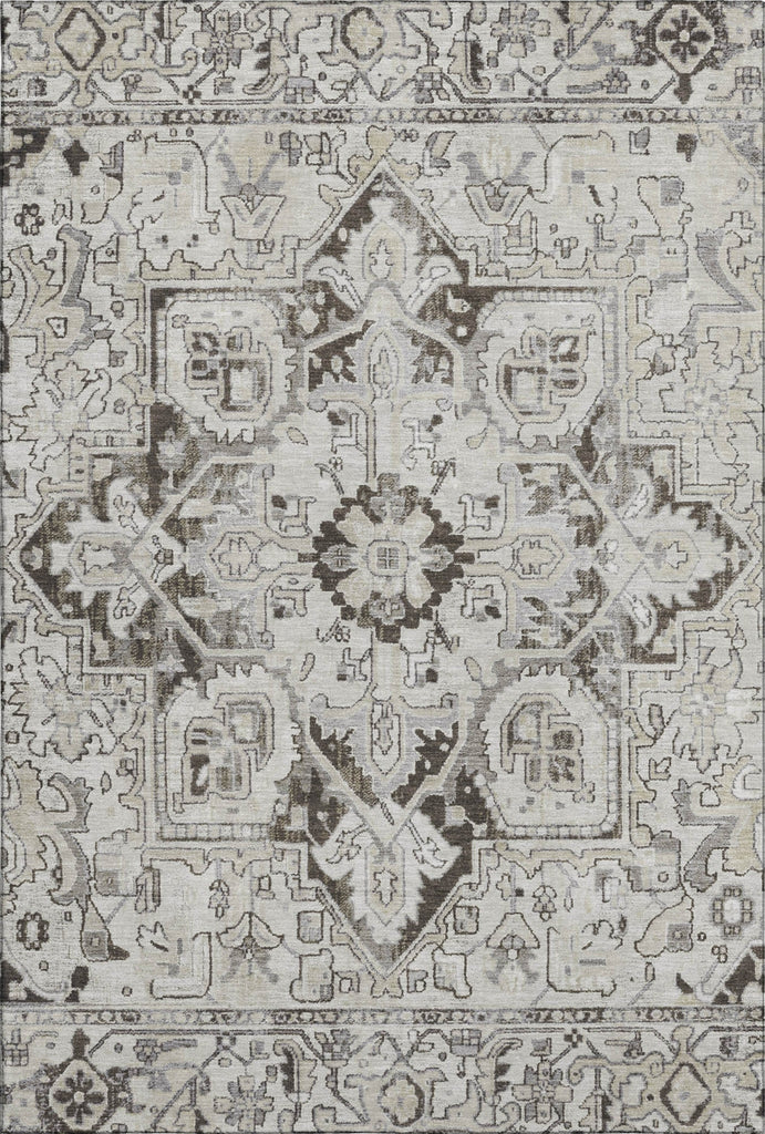 Piper Looms Mayfield Oriental AMF570 Ivory Machine Washable Area Rug main image