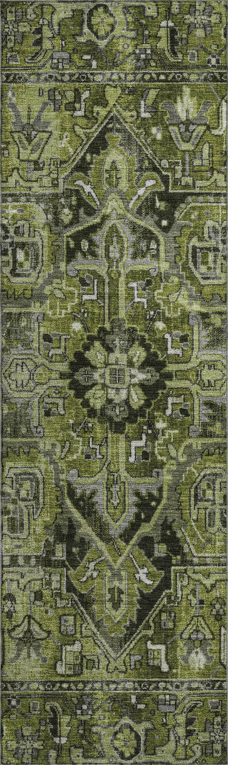 Piper Looms Mayfield Oriental AMF570 Olive Machine Washable Area Rug Runner Main Image