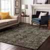 Piper Looms Mayfield Oriental AMF570 Taupe Machine Washable Area Rug Lifestyle Image Feature
