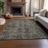 Piper Looms Mayfield Oriental AMF570 Taupe Machine Washable Area Rug Lifestyle Image Feature