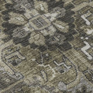 Piper Looms Mayfield Oriental AMF570 Taupe Machine Washable Area Rug Swatch Image