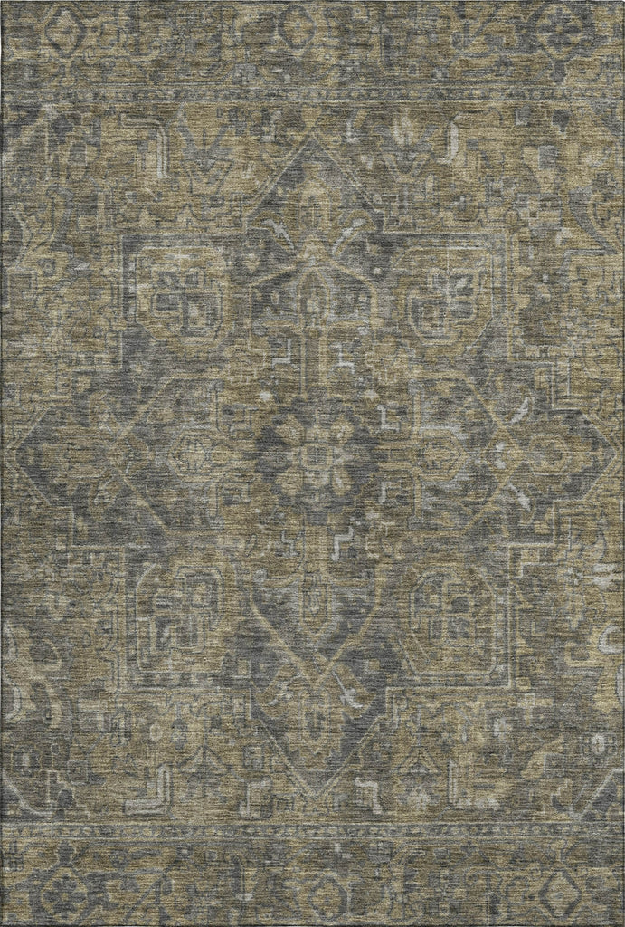 Piper Looms Mayfield Oriental AMF571 Chocolate Machine Washable Area Rug main image