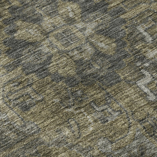 Piper Looms Mayfield Oriental AMF571 Chocolate Machine Washable Area Rug Swatch Image