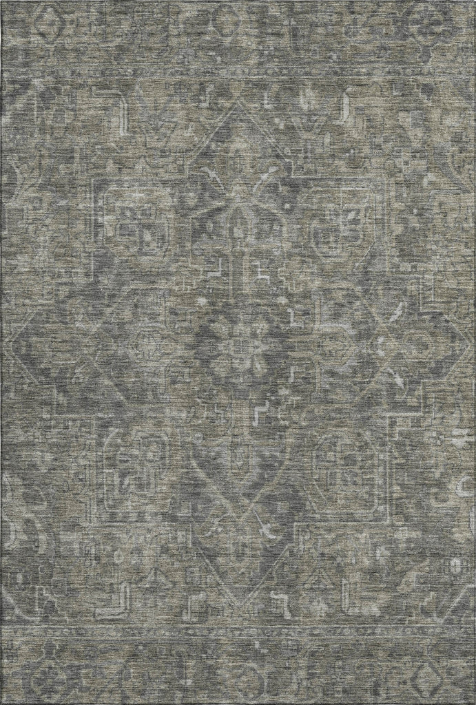 Piper Looms Mayfield Oriental AMF571 Mocha Machine Washable Area Rug main image