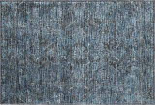 Piper Looms Mayfield Oriental AMF571 Navy Machine Washable Area Rug Scatter Main Image