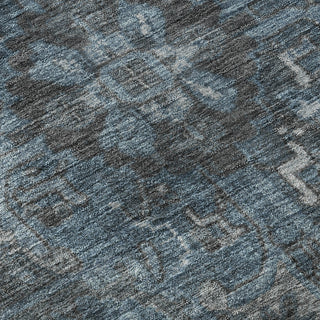 Piper Looms Mayfield Oriental AMF571 Navy Machine Washable Area Rug Swatch Image