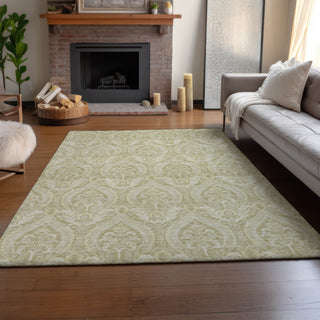 Piper Looms Mayfield Panel AMF572 Beige Machine Washable Area Rug Lifestyle Image Feature