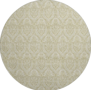Piper Looms Mayfield Panel AMF572 Beige Machine Washable Area Rug Round Main Image