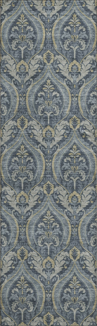 Piper Looms Mayfield Panel AMF572 Blue Machine Washable Area Rug Runner Main Image