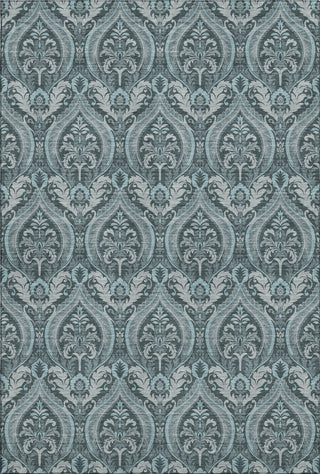 Piper Looms Mayfield Panel AMF572 Teal Machine Washable Area Rug main image