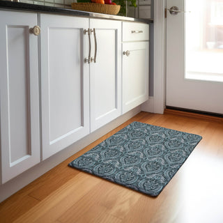 Piper Looms Mayfield Panel AMF572 Teal Machine Washable Area Rug Scatter Lifestyle Image Feature