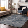 Piper Looms Mayfield Modern AMF573 Blue Machine Washable Area Rug Lifestyle Image Feature