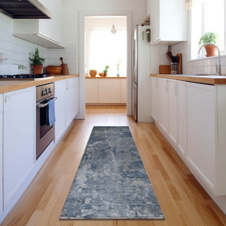 Piper Looms Mayfield Modern AMF573 Blue Machine Washable Area Rug Runner Lifestyle Image Feature