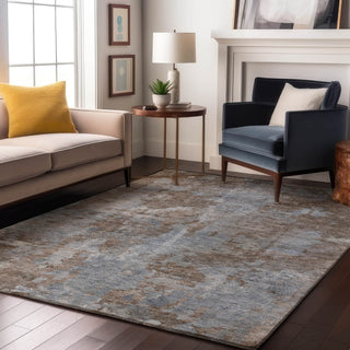 Piper Looms Mayfield Modern AMF573 Brown Machine Washable Area Rug Lifestyle Image Feature