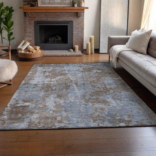 Piper Looms Mayfield Modern AMF573 Brown Machine Washable Area Rug Lifestyle Image Feature