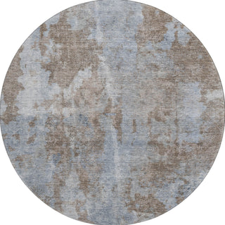 Piper Looms Mayfield Modern AMF573 Brown Machine Washable Area Rug Round Main Image