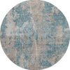 Piper Looms Mayfield Modern AMF573 Teal Machine Washable Area Rug Round Main Image