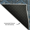 Piper Looms Mayfield Bohemian AMF574 Blue Machine Washable Area Rug Backing Image
