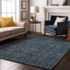Piper Looms Mayfield Bohemian AMF574 Blue Machine Washable Area Rug Lifestyle Image Feature
