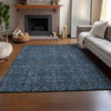 Piper Looms Mayfield Bohemian AMF574 Blue Machine Washable Area Rug Lifestyle Image Feature