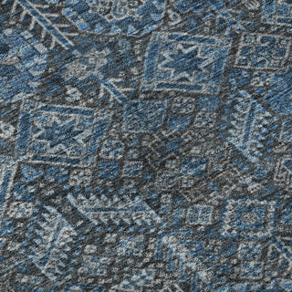 Piper Looms Mayfield Bohemian AMF574 Blue Machine Washable Area Rug Swatch Image