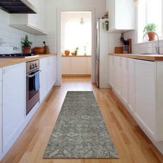 Piper Looms Mayfield Bohemian AMF574 Gray Machine Washable Area Rug Runner Lifestyle Image Feature