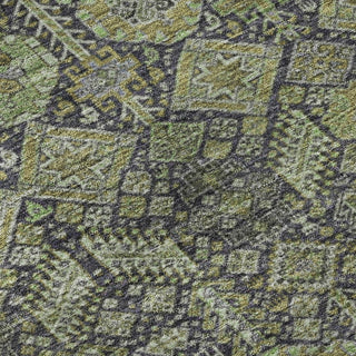 Piper Looms Mayfield Bohemian AMF574 Green Machine Washable Area Rug Swatch Image