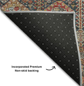 Piper Looms Mayfield Bohemian AMF574 Red Machine Washable Area Rug Backing Image