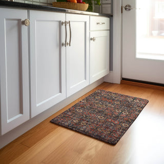 Piper Looms Mayfield Bohemian AMF574 Red Machine Washable Area Rug Scatter Lifestyle Image Feature