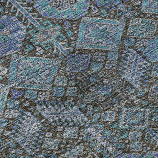 Piper Looms Mayfield Bohemian AMF574 Teal Machine Washable Area Rug Swatch Image