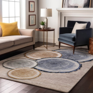 Piper Looms Mayfield Organic AMF575 Beige Machine Washable Area Rug Lifestyle Image Feature