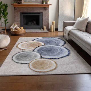 Piper Looms Mayfield Organic AMF575 Beige Machine Washable Area Rug Lifestyle Image Feature